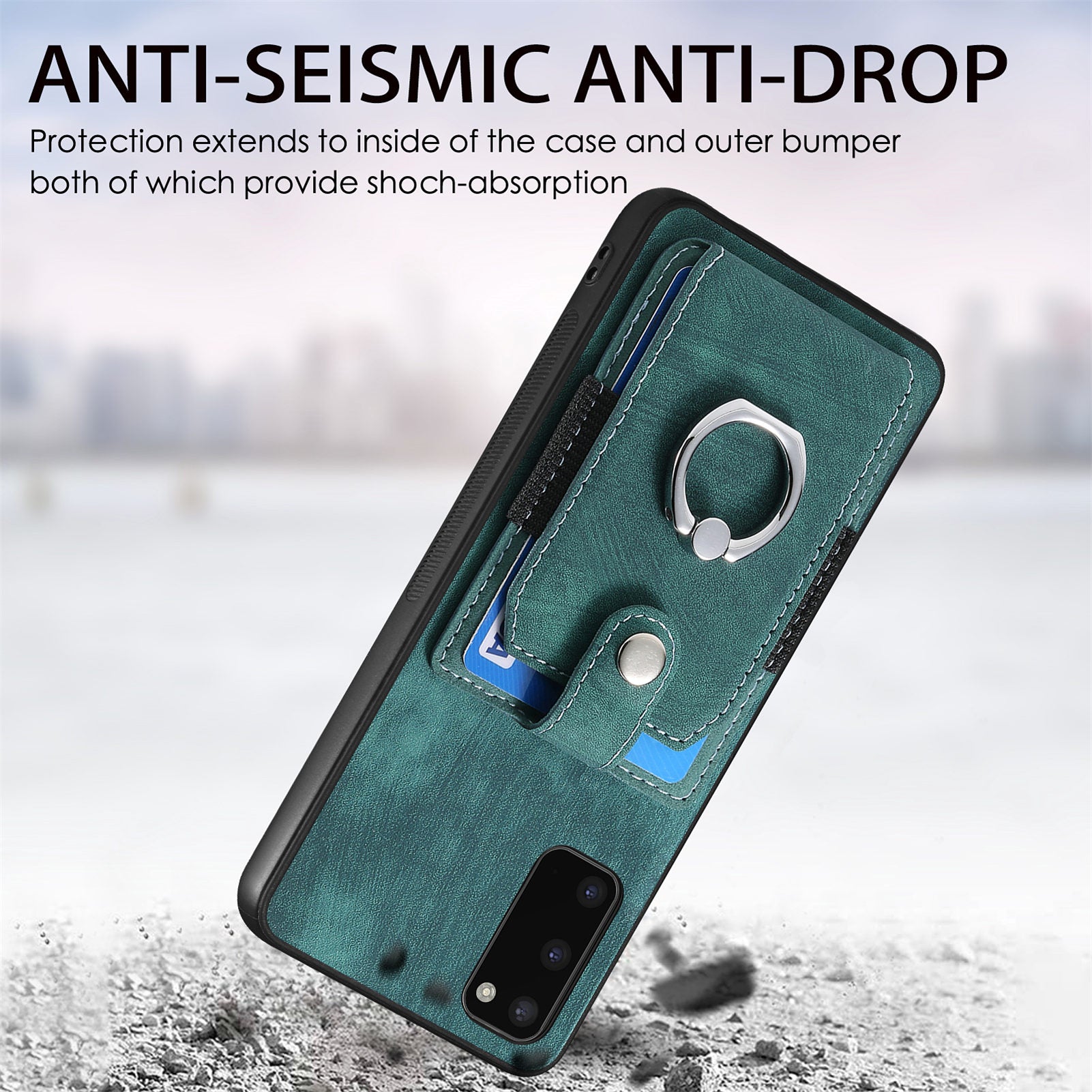 For Samsung Galaxy S20 4G / 5G Ring Holder Phone Case Anti-Shock Kickstand PU Leather PC TPU Card Slot Cover For Samsung Galaxy S20 4G / 5G Ring Holder Phone Case Anti-Shock Kickstand PU Leather PC TPU Card Slot Cover
